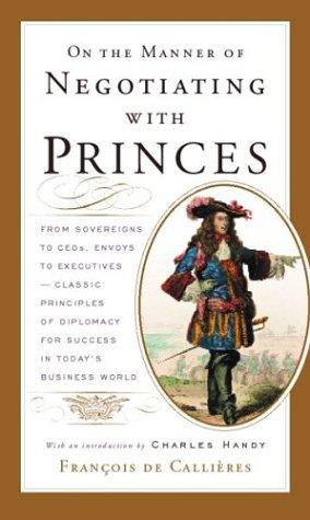 Cover of On the Manner of Negotiating with Princes.