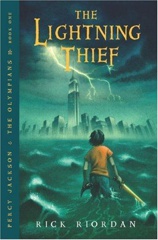 Cover of The Lightning Thief. 